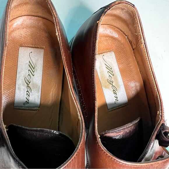 Mezlan portofino leather double buckle loafers - Picture 3 of 7